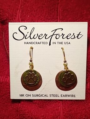 18K on Surgical Steel gold PAWS 🐾